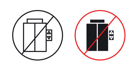 No elevator sign graphic vectors © Bsbd