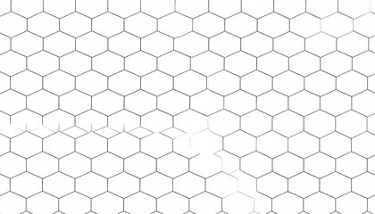 Abstract Black and White Hexagon Pattern Background