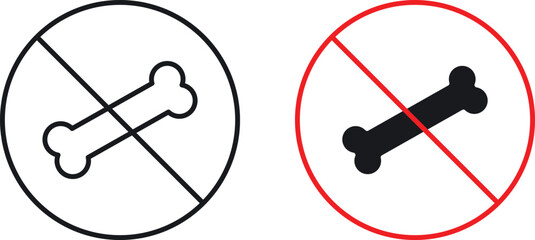 No bones sign graphic vectors