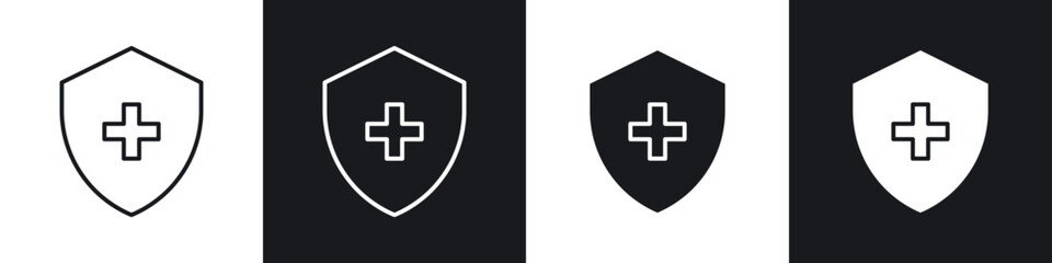 Obraz premium Immune guard icons graphic vectors