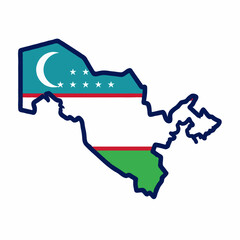 map of uzbekistan