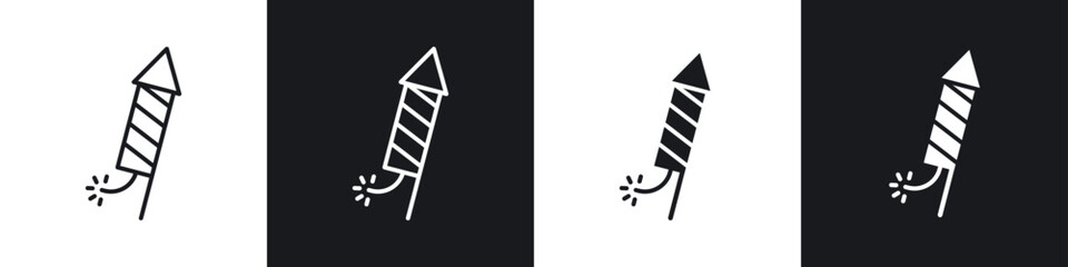 Fireworks rocket signs graphic vectors