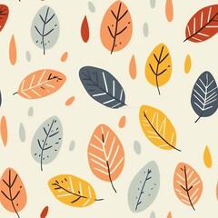Fall leaves pattern backgrounds plant.