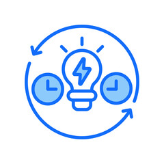 Shifting Load blue color icon