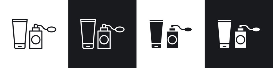 Cosmetics icons graphic vectors