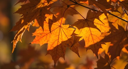 Sunlight on Maple Leaves