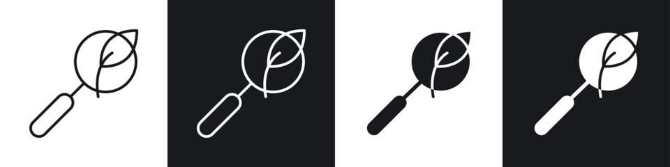 Botany icons graphic vectors