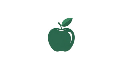 Green Apple Logo Design Simple Modern