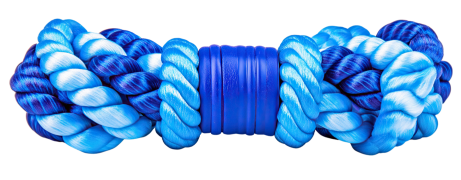 Blue braided rope coil for outdoor boating climbing and DIY craft, Blue Braided Rope Coil for Outdoor and Boating Use, Thick Nylon Utility Rope for Craft and DIY Projects
