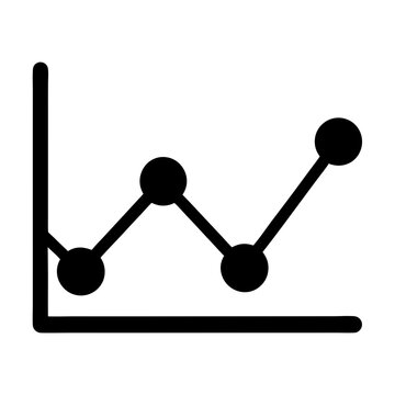 A financial growth chart demonstrates upward trends and some volatility over time