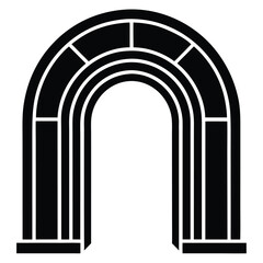 vector illustration of arch