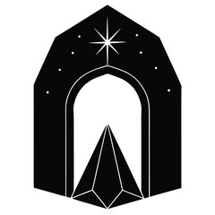 tent icon vector illustration