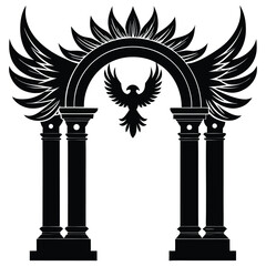 vector illustration of column