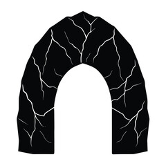 vector illustration of arch