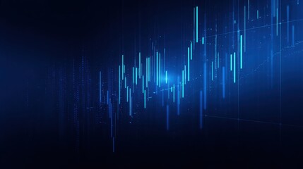 Dark blue background featuring lines representing data trends and patterns for financial analysis and insights