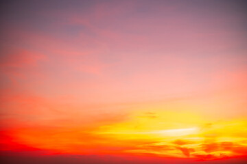 Beautiful , luxury soft gradient orange gold clouds and sunlight on the blue sky perfect for the...