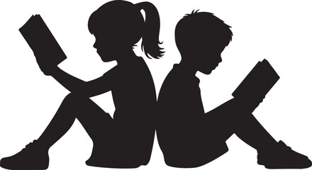 The child is reading a book