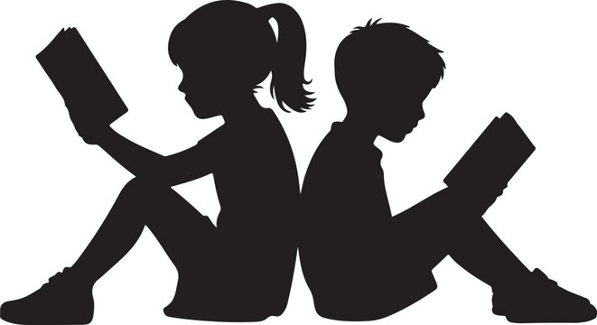 The child is reading a book