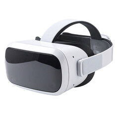 Virtual Reality Headset Isolated on Transparent Background