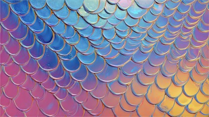 Abstract iridescent fish scales