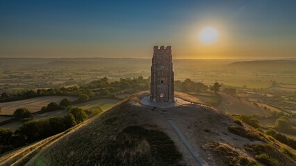 Glastonbury Tor at Sunrise © Wirestock