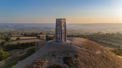 Glastonbury Tor at Sunset © Wirestock