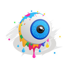 abstract background with circles Eye