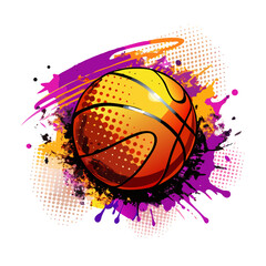 basketball background vector illustration