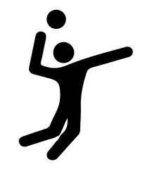 man jumping silhouette