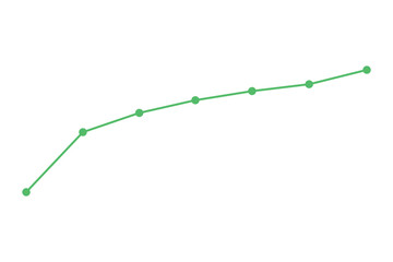Vector illustration of a business growth graph