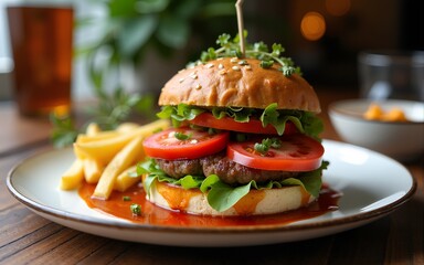 Table with food 1711. High quality