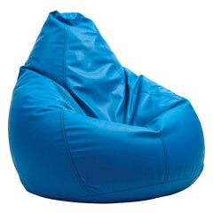 Beanbag bean bag seat chair isolated on transparent white background 

