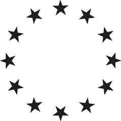 stars, circle, pattern, border, frame, decorative, graphic, design, element, black, white, background, celebration, award, achievement, success, magic, fantasy, night, sky, star pattern, star border, 