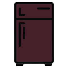 vector illustration of a refrigerator