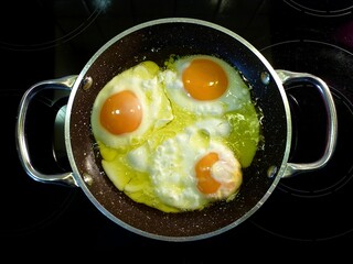 Fried Eggs in a Pan