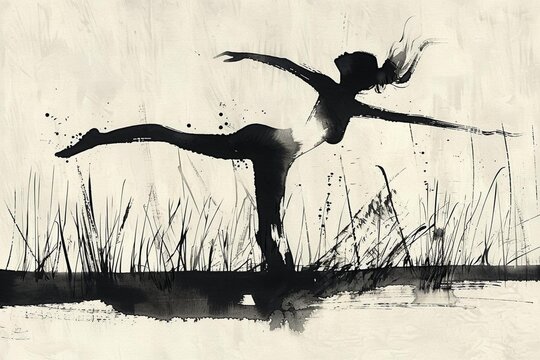 silhouette of a girl