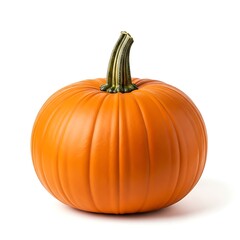 Single orange pumpkin, studio shot