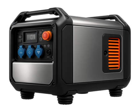 Heavy-duty diesel generator with soundproof casing for base camps