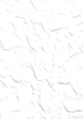 Abstract crumpled white paper texture background for designs and presentations