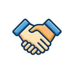 3D Vector Icon of Business Handshake &ndash; Partnership and Agreement Symbol