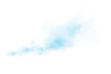 Light Blue Smoke Transparent Cloud Effect with Soft Mist and Vapor Texture