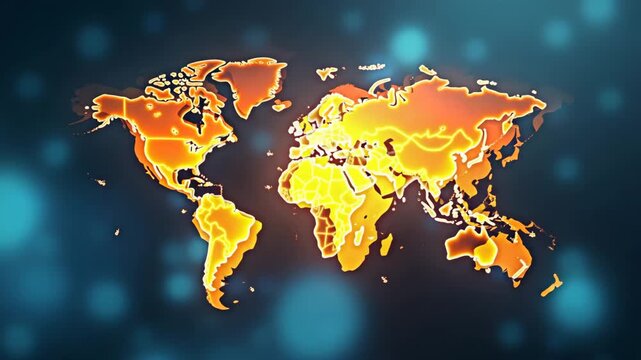 Economic Globalization: Impacts on National Competitiveness, Policy Reform, Trade Liberalization & Integrated Financial Markets in a Dynamic Global Landscape - Conceptual Image with Space