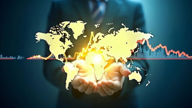 High Resolution Visual: Transformative Impact of Global Trade Agreements on Regulatory Harmonization, Export-Import Flows & Economic Growth - Stock Photo Concept with Empty Left Space