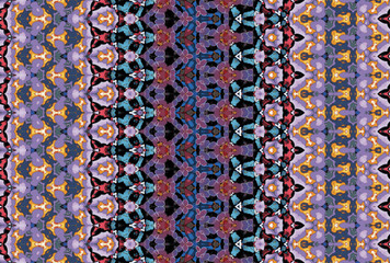 Seamless Cloth Design Digital Texture Decoration Luxury Symmetric Endless Template Graphic Visual Perspective Background Fashion Shape Wallpaper Interior Geometric Art Textile Fabric Tile Pattern.