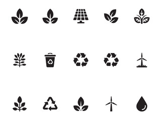 Green Energy Infrastructure Icons – Vol.6 | Solar, Wind & Battery Vector Set