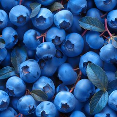 Vibrant and fresh blueberry background pattern for natural design inspiration and aesthetic appeal
