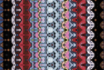 Seamless Cloth Design Digital Texture Decoration Luxury Symmetric Endless Template Graphic Visual Perspective Background Fashion Shape Wallpaper Interior Geometric Art Textile Fabric Tile Pattern.