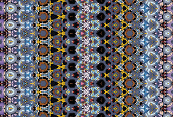 Seamless Cloth Design Digital Texture Decoration Luxury Symmetric Endless Template Graphic Visual Perspective Background Fashion Shape Wallpaper Interior Geometric Art Textile Fabric Tile Pattern.