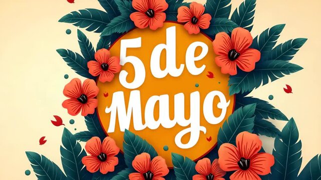 Implement an engaging 5 de Mayo social media campaign visual that capitalizes on modern digital art creative typography and dynamic cultural graphics to elevate online engagement and broaden brand awa