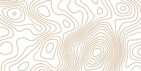 Seamless Light topographic topo contour map background, vector illustration